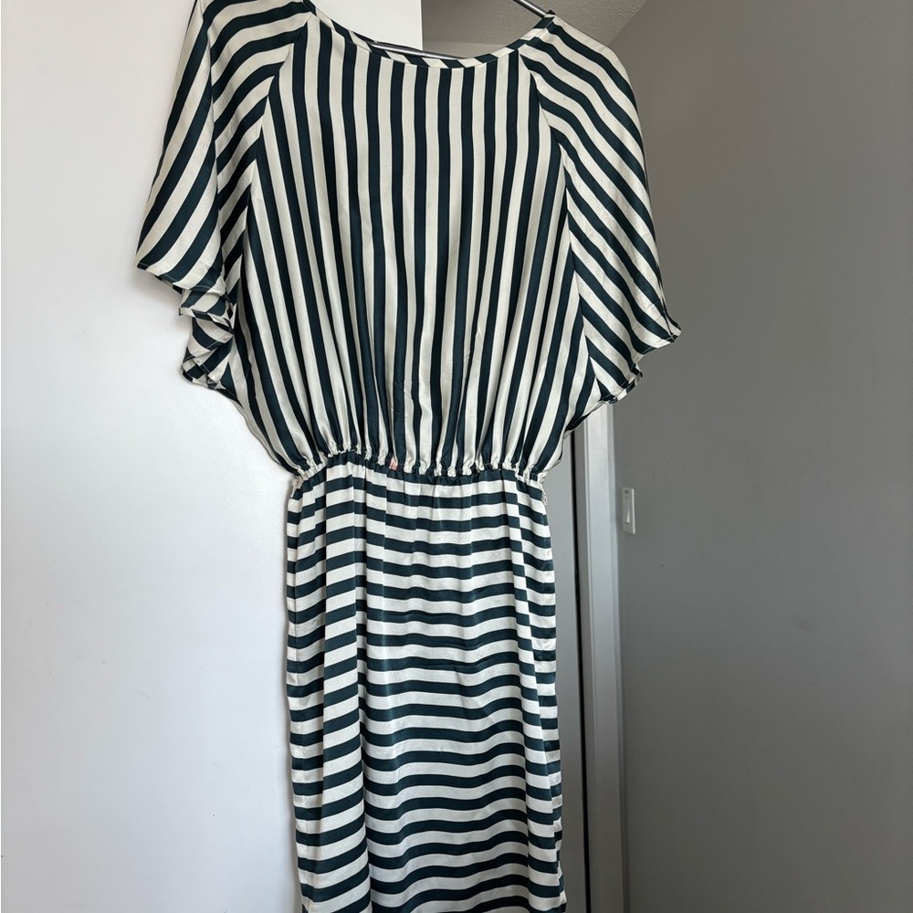 Striped Black and White Dress